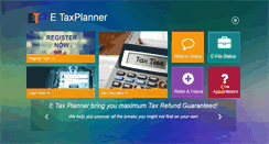 Desktop Screenshot of etaxplanner.com